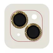 Захисне скло Metal Shine на камеру (в упак.) Apple iPhone 15 (6.1") / 15 Plus (6.7") Золотий / Gold
