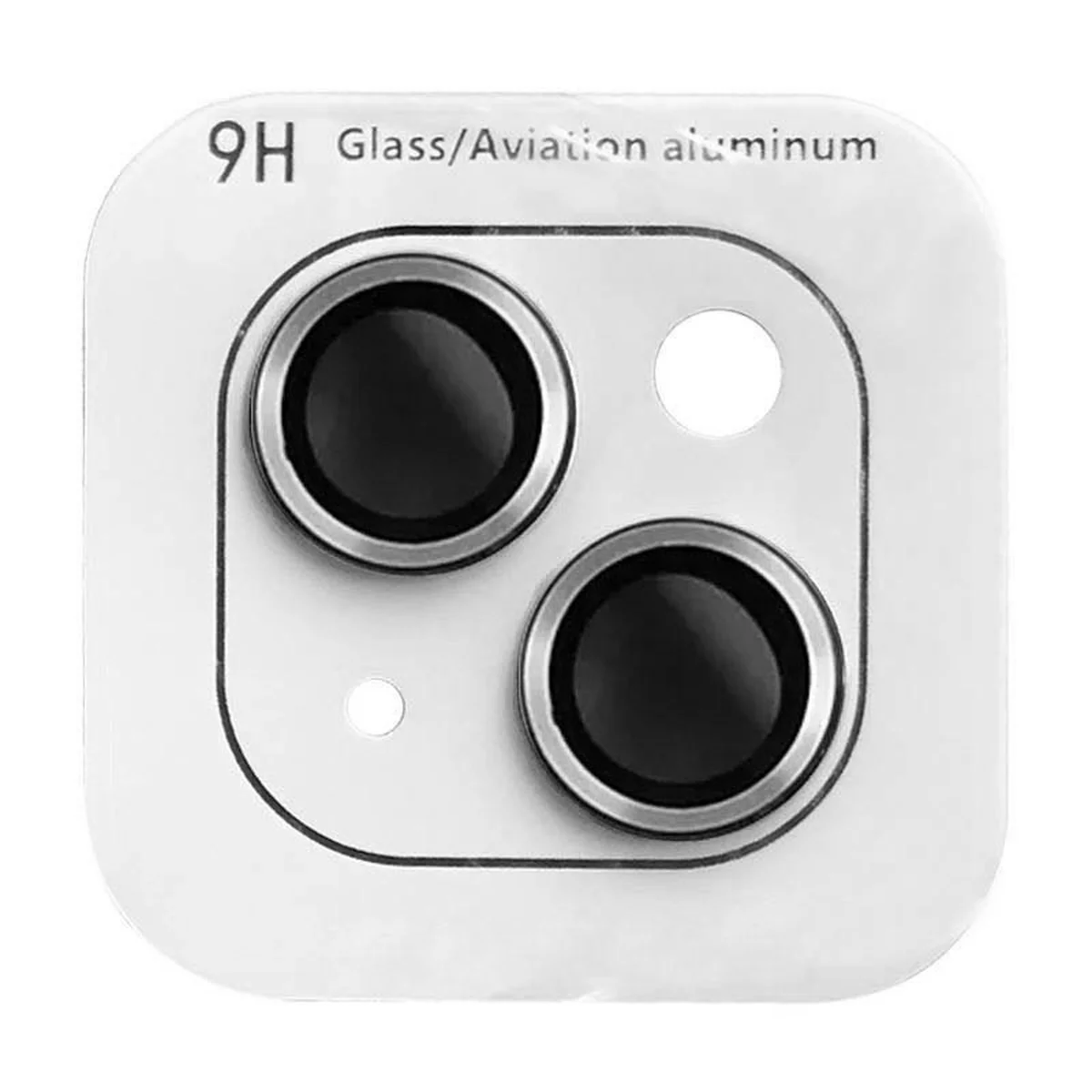 Захисне скло Metal Classic на камеру (в упак.) Apple iPhone 15 (6.1") / 15 Plus (6.7") Срібний / Silver