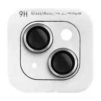 Захисне скло Metal Classic на камеру (в упак.) Apple iPhone 15 (6.1") / 15 Plus (6.7") Срібний / Silver