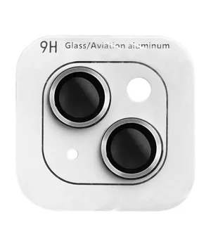 Защитное стекло Metal Classic на камеру (в упак.) для Apple iPhone 15 (6.1") / 15 Plus (6.7") Серебряный / Silver Защитное стекло Metal Classic на камеру (в упак.) для Apple iPhone 15 (6.1") / 15 Plus (6.7") Серебряный / Silver