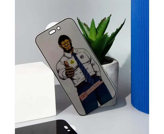 Захисне скло Privacy 5D Anti-Static (тех.пак) для Apple iPhone 15 Plus (6.7") Чорний