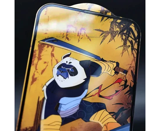 Защитное стекло 5D Anti-static Panda (тех.пак) для Apple iPhone 15 Plus (6.7") Черный