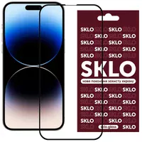 Защитное стекло SKLO 3D (full glue) для Apple iPhone 15 Plus (6.7") Черный