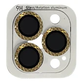 Защитное стекло Metal Shine на камеру (в упак.) для Apple iPhone 15 Pro (6.1") / 15 Pro Max (6.7") Золотой / Gold