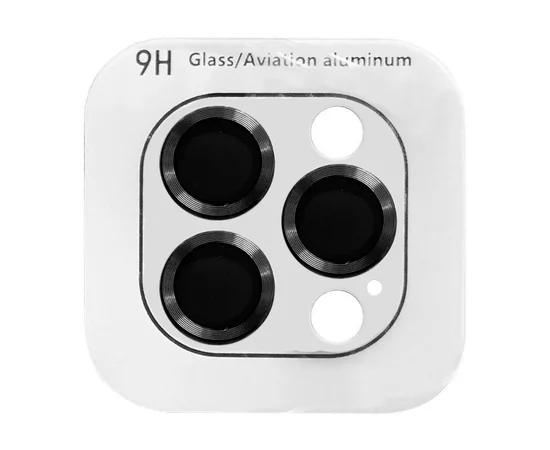 Захисне скло Metal Classic на камеру (в упак.) Apple iPhone 15 Pro (6.1") / 15 Pro Max (6.7") Чорний / Midnight