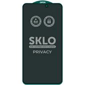 Защитное стекло SKLO 5D Privacy (тех.пак) для Apple iPhone 15 Pro (6.1") Черный