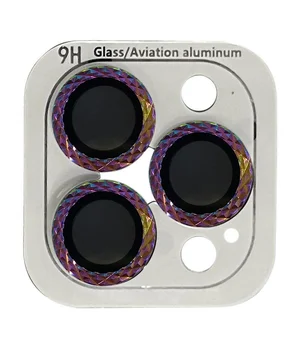 Защитное стекло Metal Shine на камеру (в упак.) для Apple iPhone 15 Pro (6.1") / 15 Pro Max (6.7") Сиреневый / Rainbow Защитное стекло Metal Shine на камеру (в упак.) для Apple iPhone 15 Pro (6.1") / 15 Pro Max (6.7") Сиреневый / Rainbow