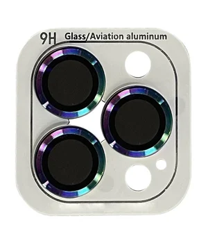 Защитное стекло Metal Classic на камеру (в упак.) для Apple iPhone 15 Pro (6.1") / 15 Pro Max (6.7") Сиреневый / Rainbow Защитное стекло Metal Classic на камеру (в упак.) для Apple iPhone 15 Pro (6.1") / 15 Pro Max (6.7") Сиреневый / Rainbow