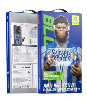 Захисне 2.5D скло Blueo AR Anti-Reflective HD для Apple iPhone 15 Pro (6.1") Чорний