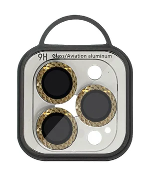 Защитное стекло Metal Shine на камеру (в упак.) для Apple iPhone 15 Pro (6.1") / 15 Pro Max (6.7") Золотой / Gold Защитное стекло Metal Shine на камеру (в упак.) для Apple iPhone 15 Pro (6.1") / 15 Pro Max (6.7") Золотой / Gold