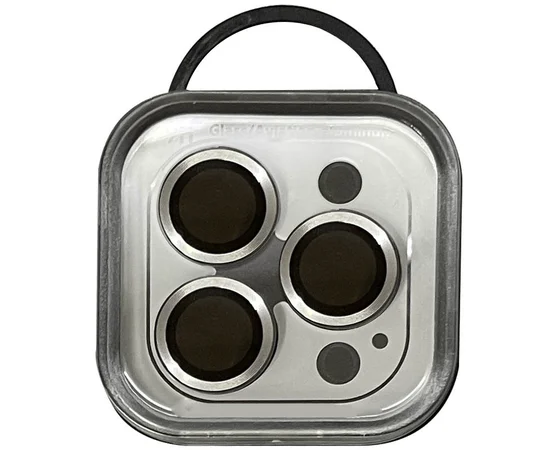 Захисне скло Metal Classic на камеру (в упак.) Apple iPhone 15 Pro (6.1") / 15 Pro Max (6.7") Срібний / Silver