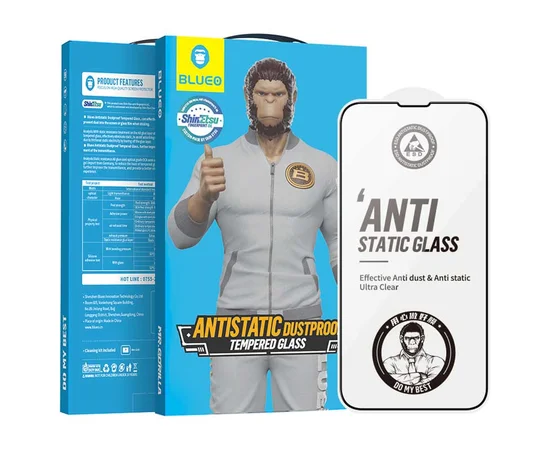 Захисне 2.5D скло Blueo Full Cover HD для Apple iPhone 15 Pro (6.1") Чорний