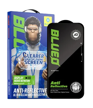 Захисне 2.5D скло Blueo AR Anti-Reflective HD для Apple iPhone 15 Pro (6.1") Чорний