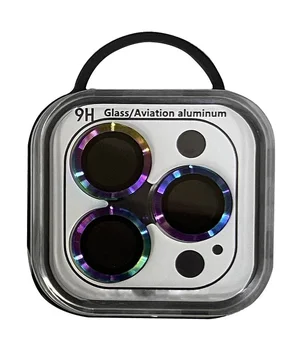 Защитное стекло Metal Classic на камеру (в упак.) для Apple iPhone 15 Pro (6.1") / 15 Pro Max (6.7") Сиреневый / Rainbow Защитное стекло Metal Classic на камеру (в упак.) для Apple iPhone 15 Pro (6.1") / 15 Pro Max (6.7") Сиреневый / Rainbow