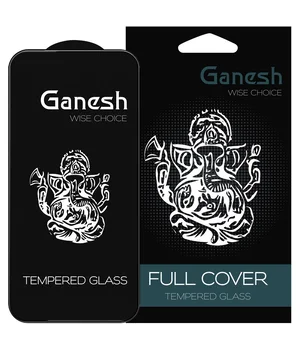 Захисне скло Ganesh (Full Cover) для Apple iPhone 15 Pro Max (6.7") Чорний