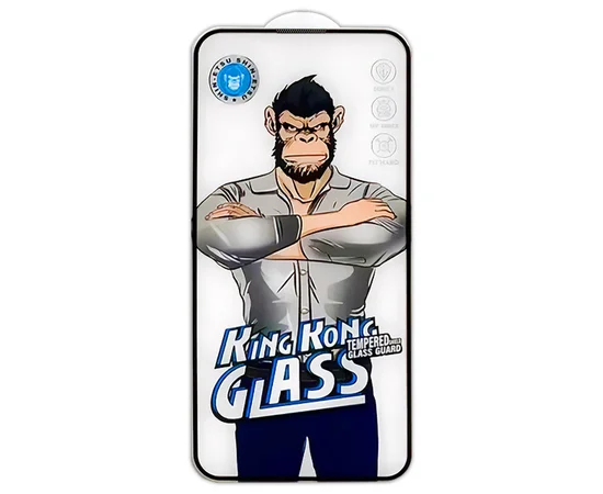 Защитное 2.5D стекло King Kong HD для Apple iPhone 15 Pro Max (6.7") Черный