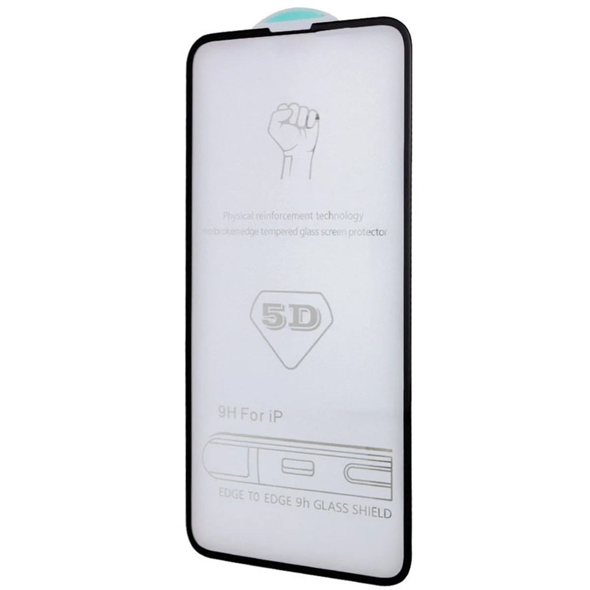 Защитное стекло 5D Hard (full glue) (тех.пак) для Apple iPhone 15 Pro Max (6.7") Черный