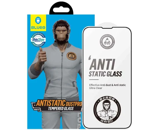 Захисне 2.5D скло Blueo Full Cover HD для Apple iPhone 15 Pro Max (6.7") Чорний