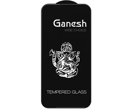 Захисне скло Ganesh (Full Cover) для Apple iPhone 15 Pro Max (6.7") Чорний