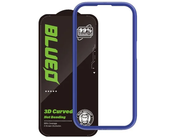 Защитное 3D стекло Blueo Hot Bending New для Apple iPhone 15 Pro Max (6.7") Черный