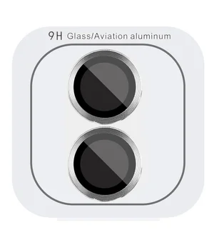Захисне скло Metal Classic на камеру (в упак.) Apple iPhone 16 (6.1") / 16 Plus (6.7") Срібний / Silver