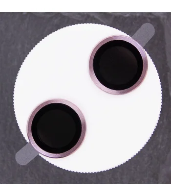 Захисне скло Metal Classic на камеру (в упак.) Apple iPhone 16 (6.1") / 16 Plus (6.7") Рожевий / Pink