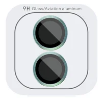 Защитное стекло Metal Classic на камеру (в упак.) для Apple iPhone 16 (6.1") / 16 Plus (6.7") Бирюзовый / Azure