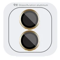 Защитное стекло Metal Classic на камеру (в упак.) для Apple iPhone 16 (6.1") / 16 Plus (6.7") Золотой / Gold