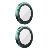 Защитное стекло BlueO Metal на камеру для Apple iPhone 16 (6.1") / 16 Plus (6.7") Бирюзовый / Green