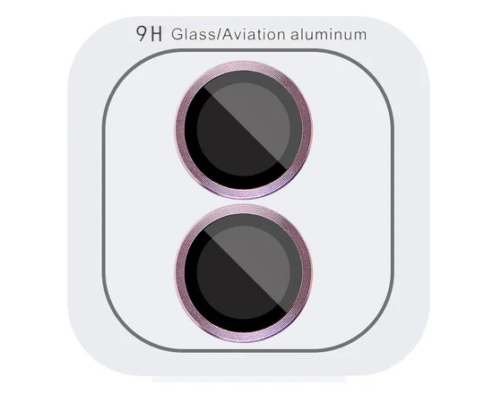 Захисне скло Metal Classic на камеру (в упак.) Apple iPhone 16 (6.1") / 16 Plus (6.7") Рожевий / Pink