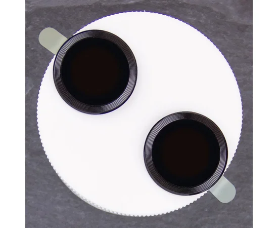 Защитное стекло Metal Classic на камеру (в упак.) для Apple iPhone 16 (6.1") / 16 Plus (6.7") Черный / Black