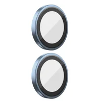 Защитное стекло BlueO Metal на камеру для Apple iPhone 16 (6.1") / 16 Plus (6.7") Синий / Blue