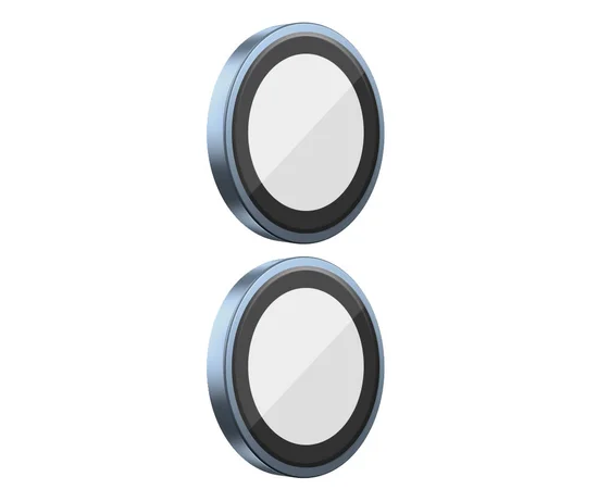 Захисне скло BlueO Metal на камеру для Apple iPhone 16 (6.1") / 16 Plus (6.7") Синій / Blue