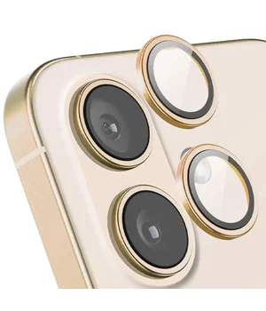 Захисне скло Metal Classic на камеру (в упак.) Apple iPhone 16 (6.1") / 16 Plus (6.7") Золотий / Gold