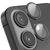 Захисне скло Metal Classic на камеру (в упак.) Apple iPhone 16 (6.1") / 16 Plus (6.7") Чорний / Black