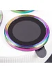 Захисне скло Metal Classic на камеру (в упак.) Apple iPhone 16 (6.1") / 16 Plus (6.7") Бузковий / Rainbow