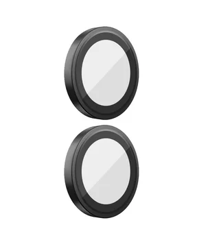 Захисне скло BlueO Metal на камеру для Apple iPhone 16 (6.1") / 16 Plus (6.7") Чорний / Black