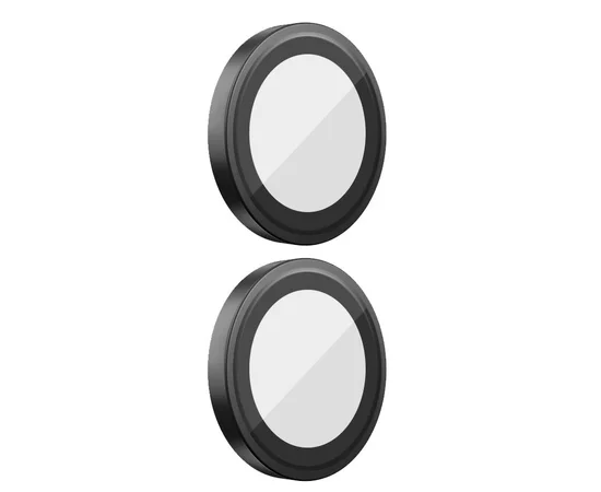 Захисне скло BlueO Metal на камеру для Apple iPhone 16 (6.1") / 16 Plus (6.7") Чорний / Black