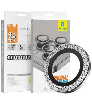 Защитное стекло BlueO Metal на камеру для Apple iPhone 16 (6.1") / 16 Plus (6.7") Серебряный / Silver Diamond Защитное стекло BlueO Metal на камеру для Apple iPhone 16 (6.1") / 16 Plus (6.7") Серебряный / Silver Diamond