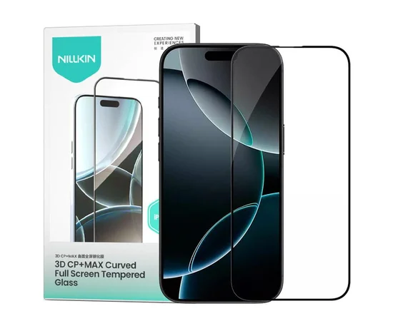 Защитное стекло Nillkin (CP+ max 3D) (full glue) для Apple iPhone 16 (6.1") Черный