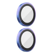 Захисне скло BlueO Metal на камеру для Apple iPhone 16 (6.1") / 16 Plus (6.7") Бузковий / Colorful
