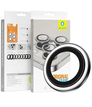 Защитное стекло BlueO Metal на камеру для Apple iPhone 16 (6.1") / 16 Plus (6.7") Серебряный / Silver Защитное стекло BlueO Metal на камеру для Apple iPhone 16 (6.1") / 16 Plus (6.7") Серебряный / Silver