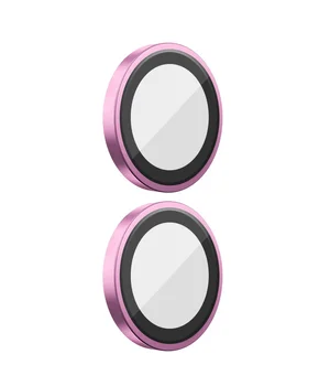 Захисне скло BlueO Metal на камеру для Apple iPhone 16 (6.1") / 16 Plus (6.7") Рожевий / Pink
