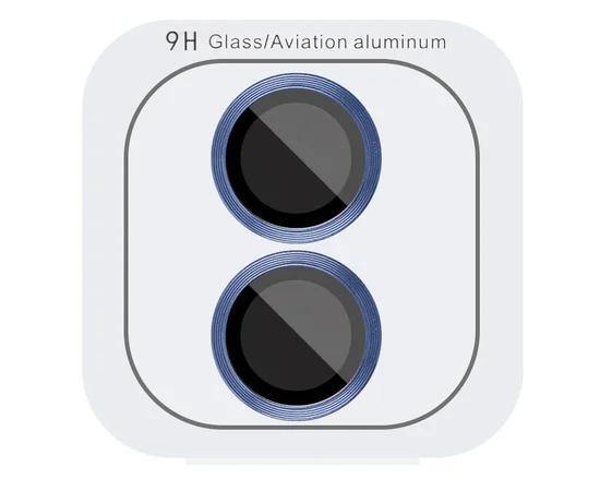 Захисне скло Metal Classic на камеру (в упак.) Apple iPhone 16 (6.1") / 16 Plus (6.7") Синій / Ultramarine