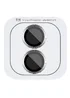 Защитное стекло Metal Classic на камеру (в упак.) для Apple iPhone 16 (6.1") / 16 Plus (6.7") Серебряный / Silver