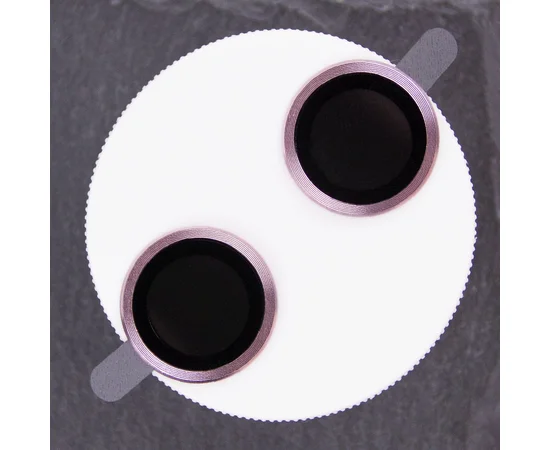 Защитное стекло Metal Classic на камеру (в упак.) для Apple iPhone 16 (6.1") / 16 Plus (6.7") Розовый / Pink