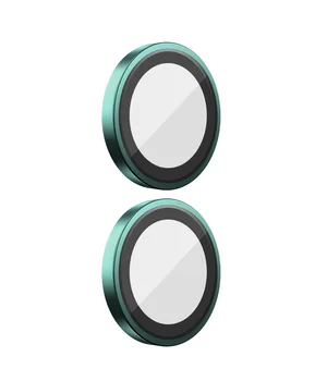 Захисне скло BlueO Metal на камеру для Apple iPhone 16 (6.1") / 16 Plus (6.7") Бірюзовий / Green