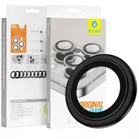 Защитное стекло BlueO Metal на камеру для Apple iPhone 16 (6.1") / 16 Plus (6.7") Черный / Black