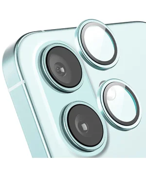 Захисне скло Metal Classic на камеру (в упак.) Apple iPhone 16 (6.1") / 16 Plus (6.7") Бірюзовий / Azure