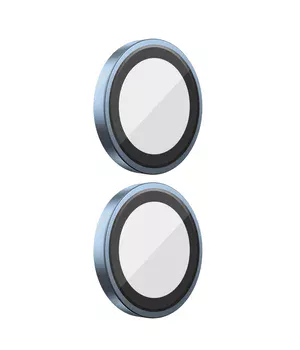 Защитное стекло BlueO Metal на камеру для Apple iPhone 16 (6.1") / 16 Plus (6.7") Синий / Blue